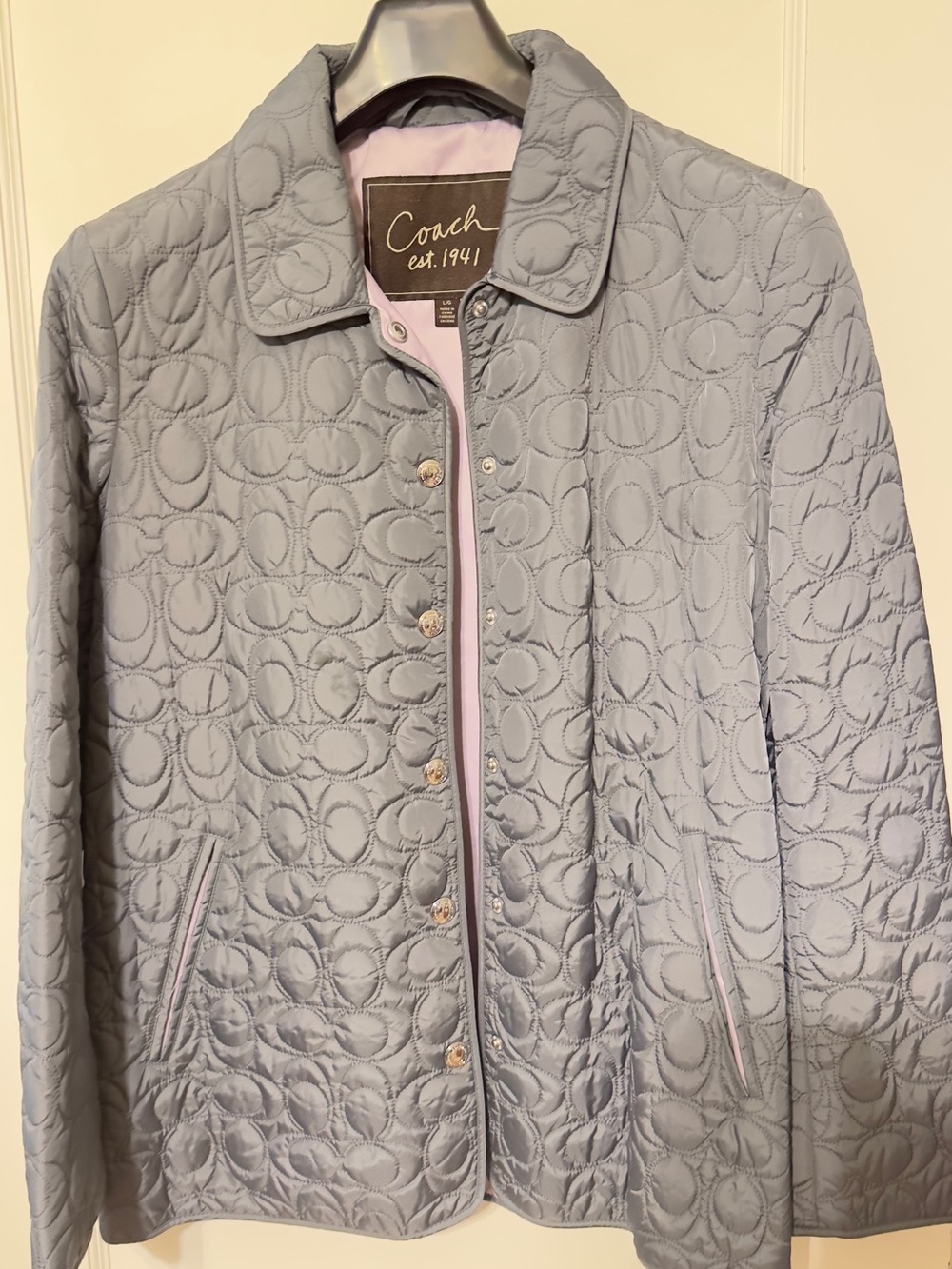 Coach Women’s Quilted Gray Jacket